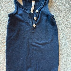 Chill Mode Navy Blue Kids Tank Top